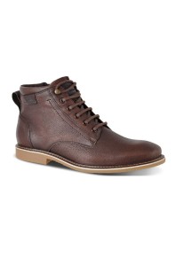 Ferracini Osbar Rust Taupe Leather Lace Up Boots
